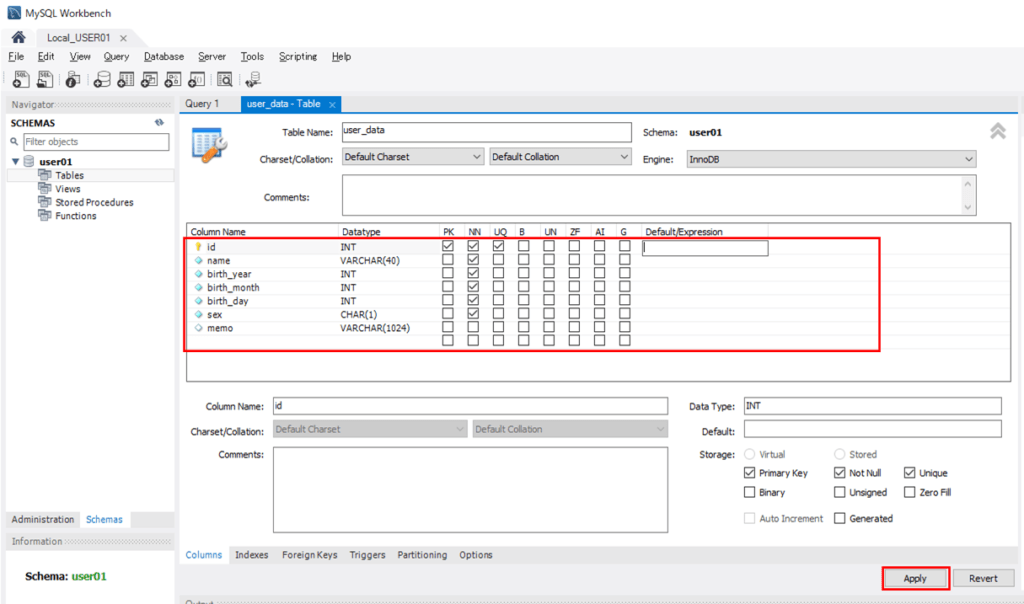 MySQLでユーザーを作成しテーブルを追加してみた｜ITエンジニアとして経験・学習したこと