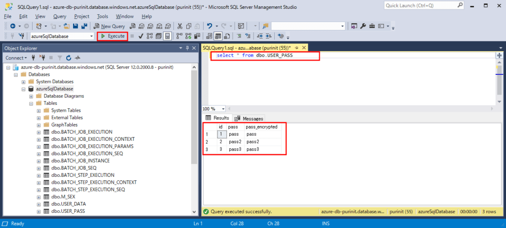 SQL DatabaseのカラムをSSMSを使ってAlways Encryptedで暗号化してみた